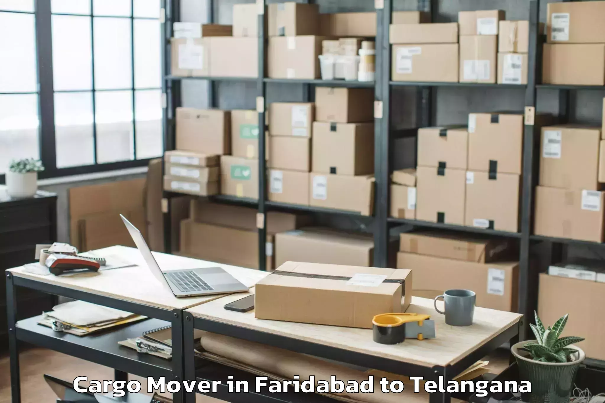 Easy Faridabad to Timmapur Lmd Colony Cargo Mover Booking